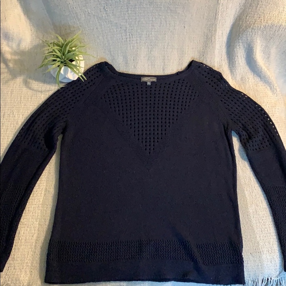 Market & Spruce navy crewneck sweater Size XL